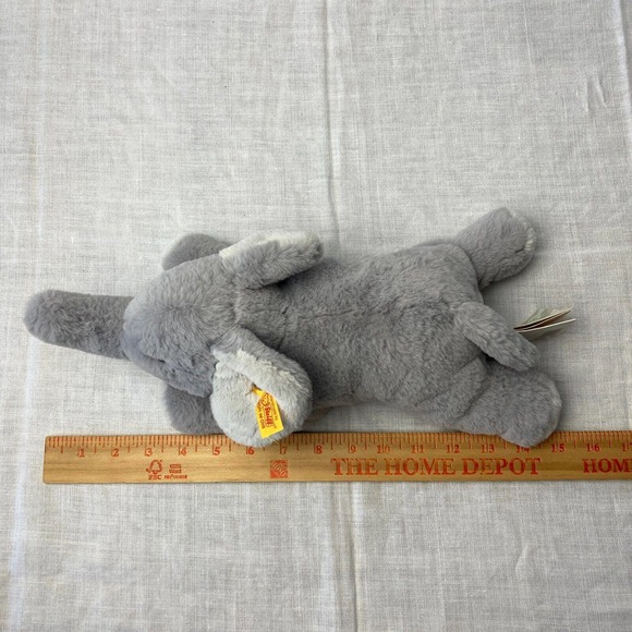 Steiff Soft Cuddly Friends ELNA ELEPHANT 064074 Stuffed Animal Plush Button Ear - Picture 13 of 13